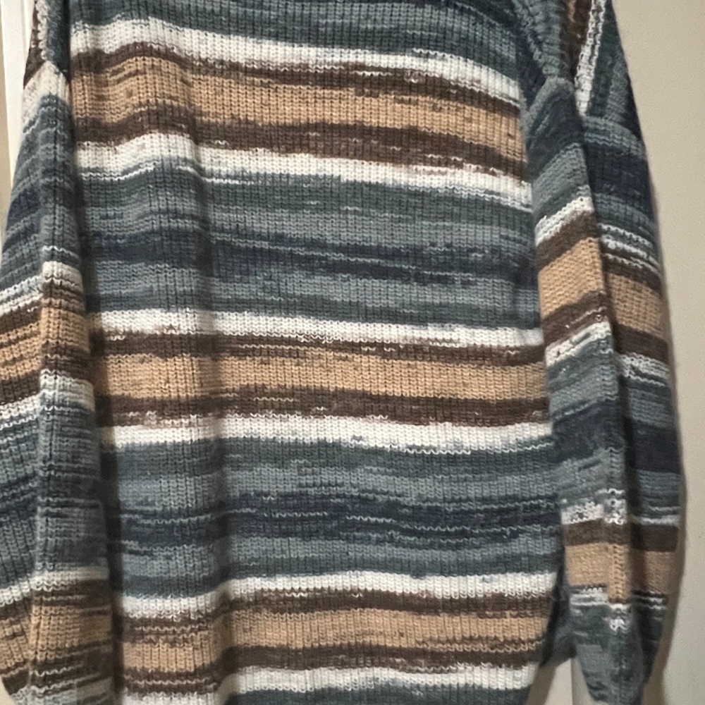 Cozy Striped Crewneck Sweater - Cleo + Wolf